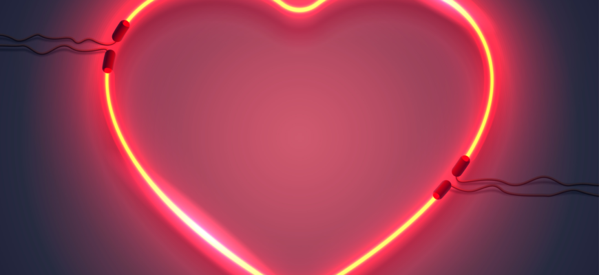 heart neon sign